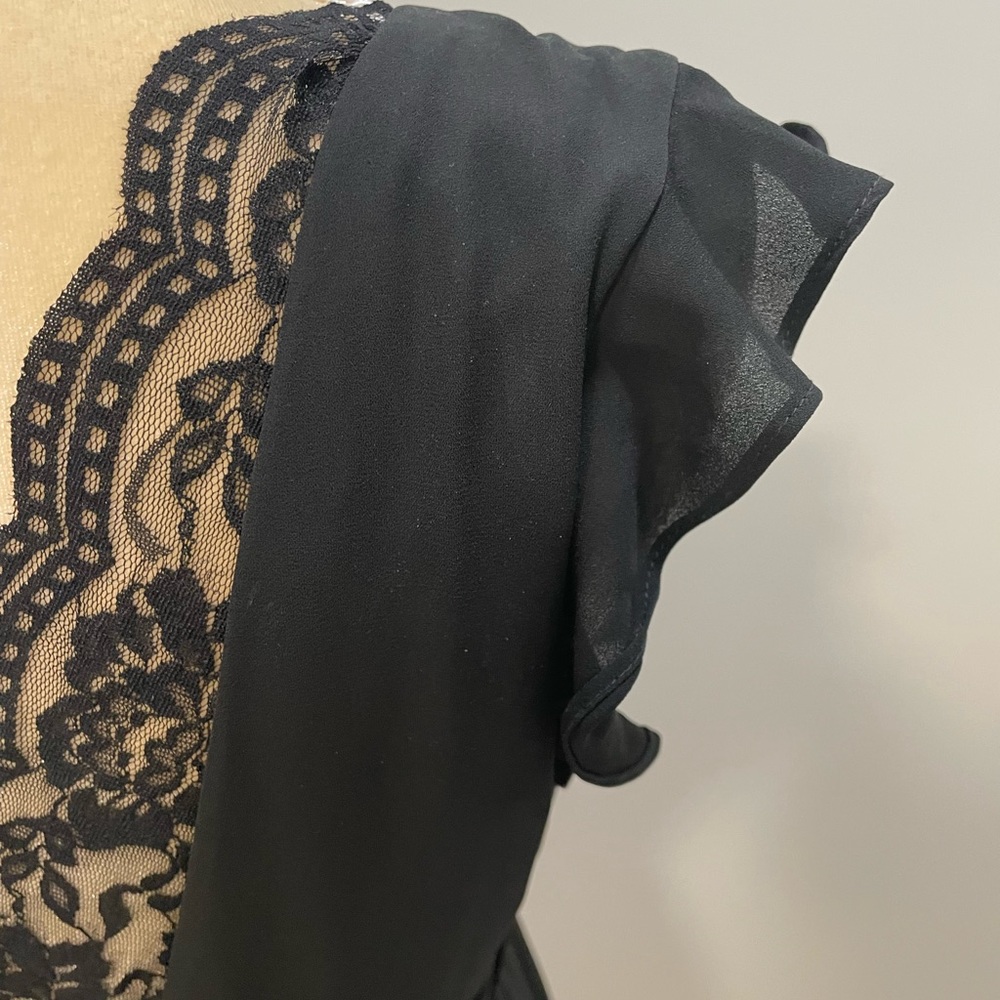 Express Black Lace-Back Dress - Picture 11 of 12